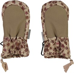 Wheat Mittens tech m/zipper  - Winter Blush Flowers